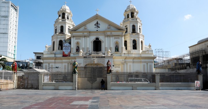 10% capacity strictly implemented at Quiapo Church