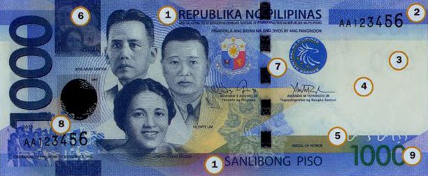1000 piso banknote obverse