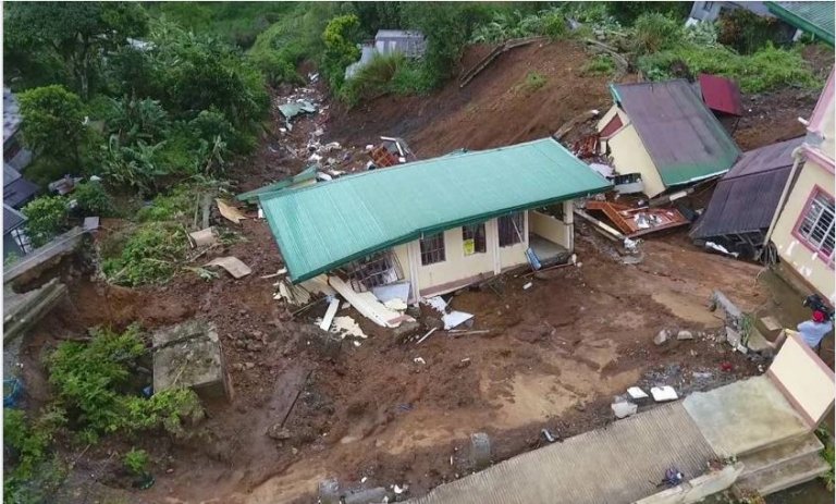 15 houses, barangay hall in Bakun, Benguet affected by landslide