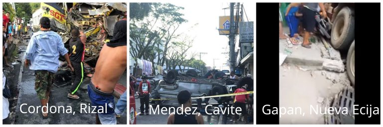 16 people killed in Rizal, Mendez, Nueva Ecija road accidents since Monday