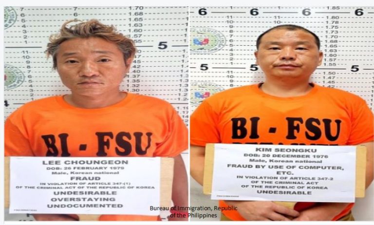 2 Korean fraudsters fall in Manila, Pasig - BI