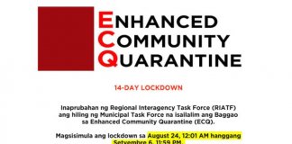 2 towns in Cagayan will be subjected to ECQ