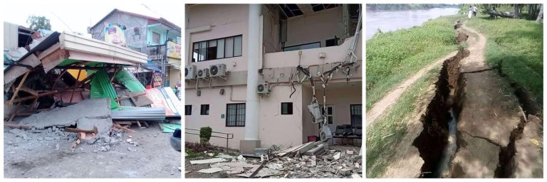 Aftermath photos of magnitude 6.4 Mindanao earthquake today