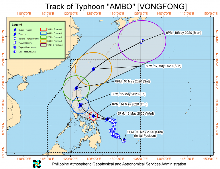 Ambo (Vongfong) typhoon update