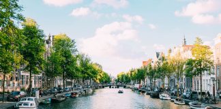 Amsterdam, Netherlands Museum District houses the Van Gogh Museum