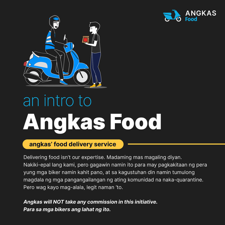 Angkas food delivery service