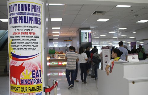 BAI confiscates meat products from NAIA passengers