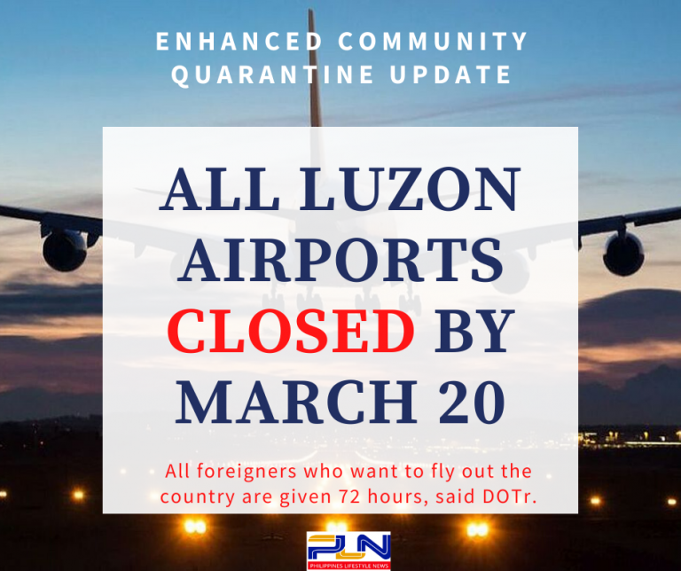 Luzon airports closed