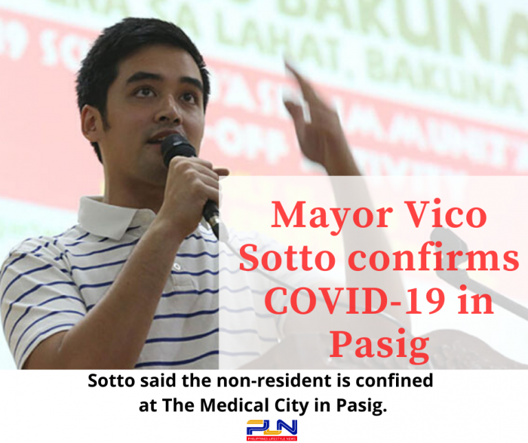 Mayor Vico Sotto confirms coronavirus in Pasig