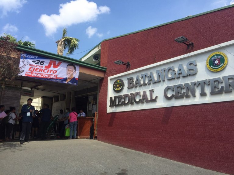 COVID-19 ward of Batangas Medical Center reaching full capacity