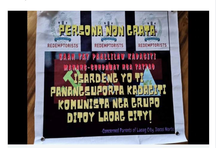Catholic congregation in Laoag City red-tagged