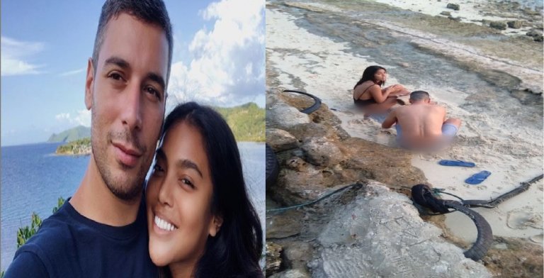 Cebuana beauty queen, Spanish bf jailed for swimming, drinking amid ECQ