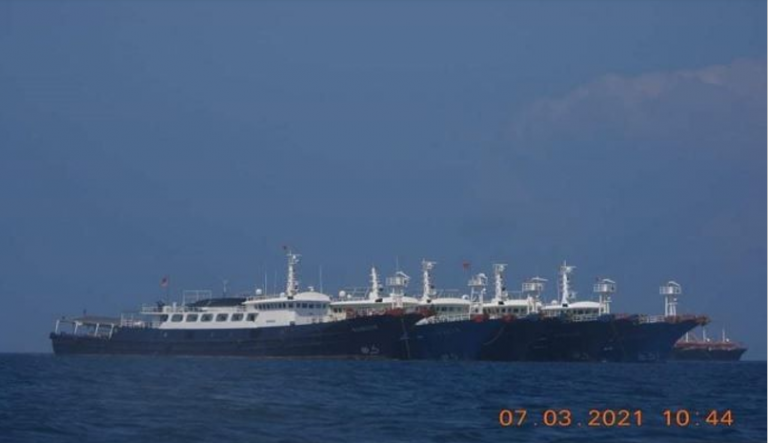 Chinese militia vessels still in Julian Felipe reef
