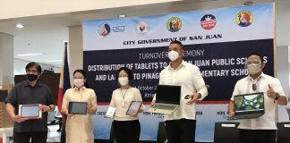 DICT, San Juan give online learning devices to public school students