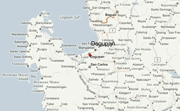 Dagupan City map