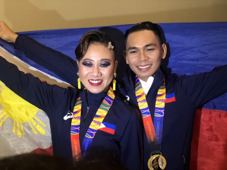 Dancesport couple wins gold, silver in #SEAGames2019