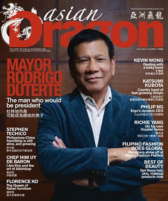 Duterte In Asian Dragon Magazine