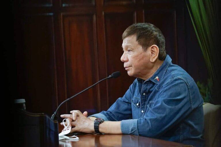 Duterte admits fear of acquiring COVID-19