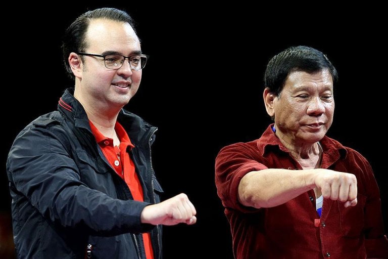 Duterte greets Cayetano a happy birthday