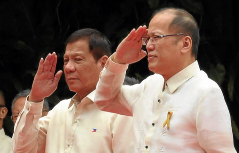 Duterte thanks Noynoy Aquino for his service