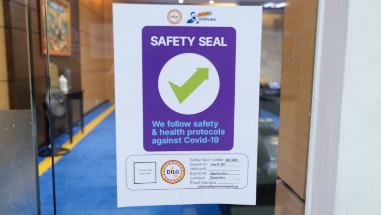 Establishments still need safety seal at Alert Level 1