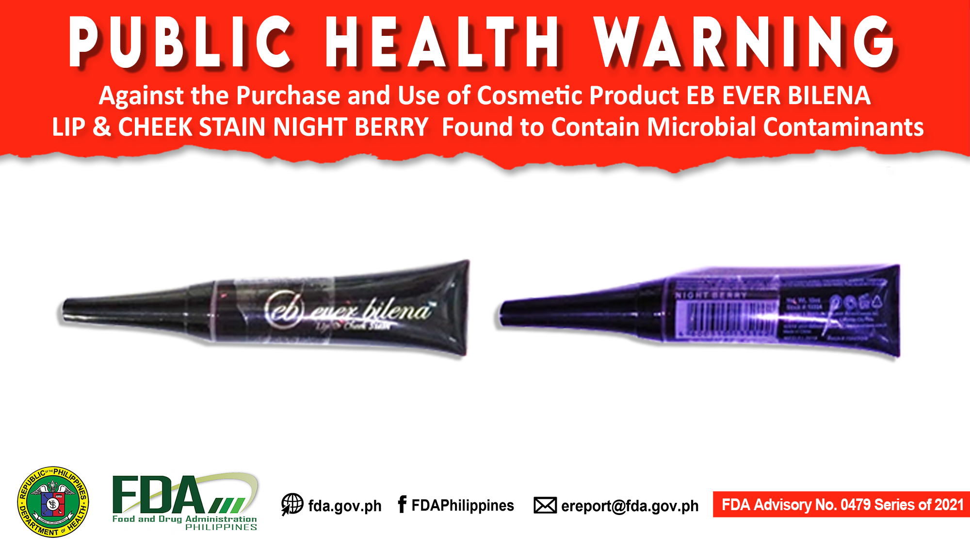 FDA releases warning vs. Ever Bilena Lip, Cheek Stain Night Berry PLN