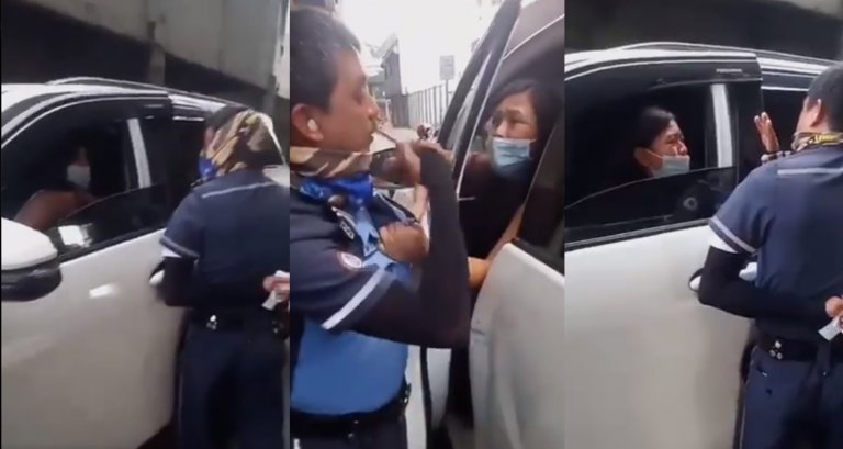 Female driver assaults traffic enforcer in Manila