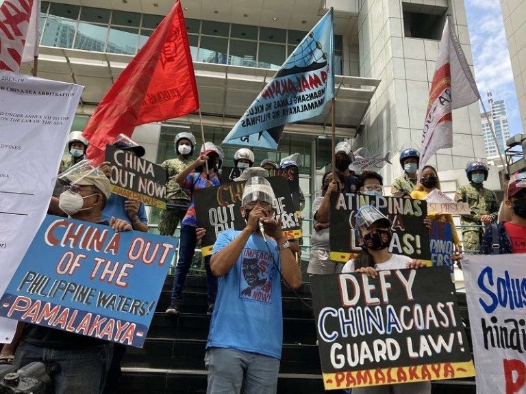 Fishers protest at Chinese consulate in 5th anniv of 2016 arbitral ruling