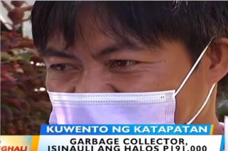 Garbage collector returns P191K he found in trash