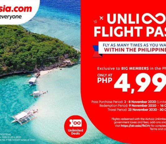 Get AirAsia UNLI Flight Pass for P4,999
