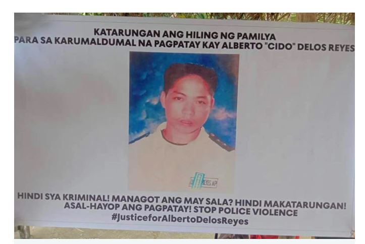 Justice called for farmer Alberto Delos Reyes killed by a cop