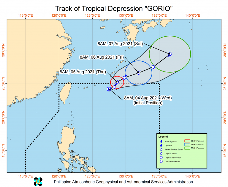 LPA in Batanes now Tropical Depression Gorio