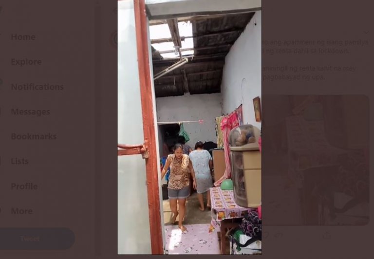 Landlady removes roof, door of tenants who failed to pay rent