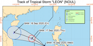 Leon to bring moderate to heavy rains over Aurora, Palawan