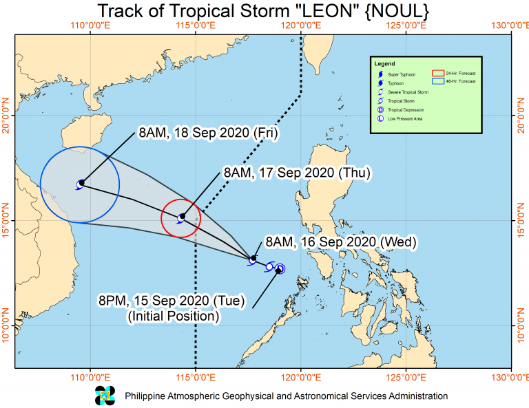 Leon to bring moderate to heavy rains over Aurora, Palawan