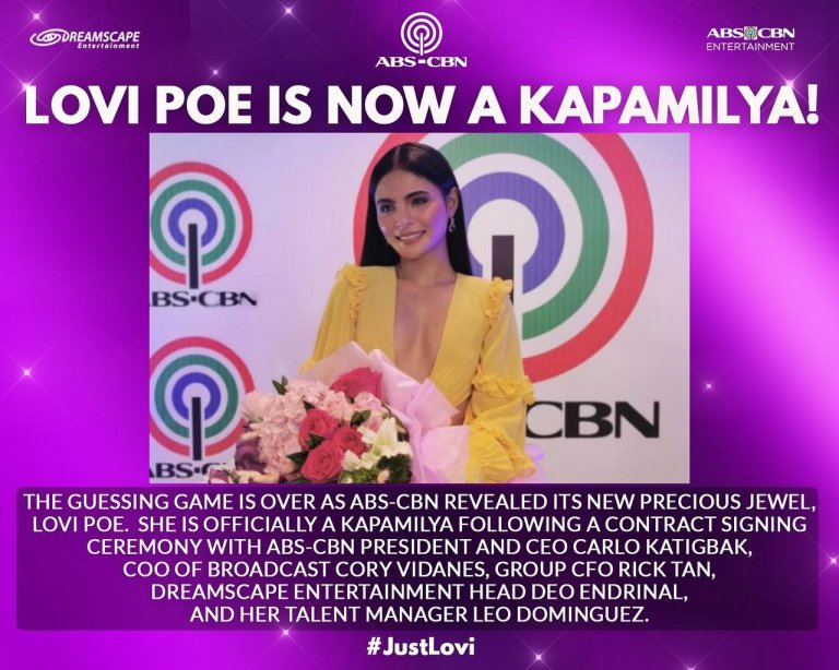 Lovi Poe transfers to ABS-CBN