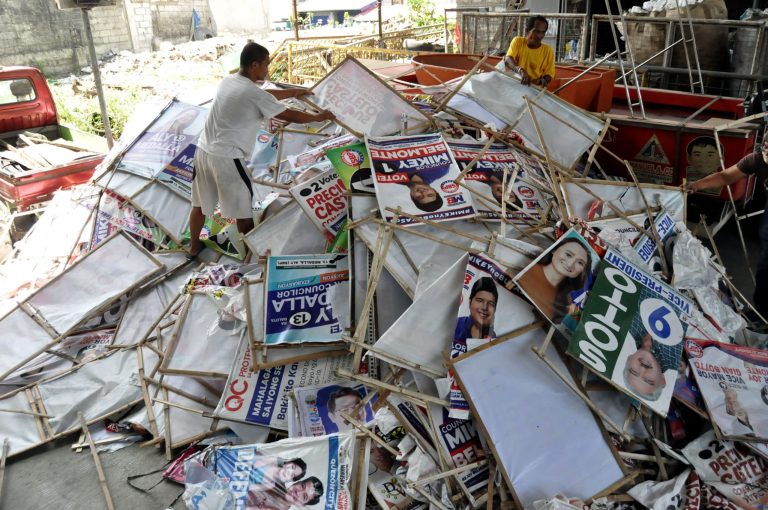 MMDA to recycle campaign materials into bags, bricks