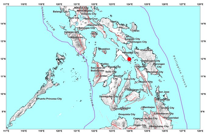 Magnitude 6.5 earthquake rocks Masbate