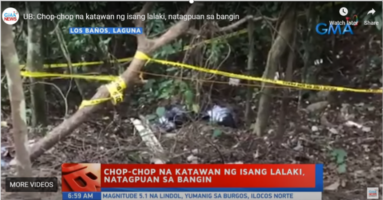 Man's dismembered body found in Laguna ravine