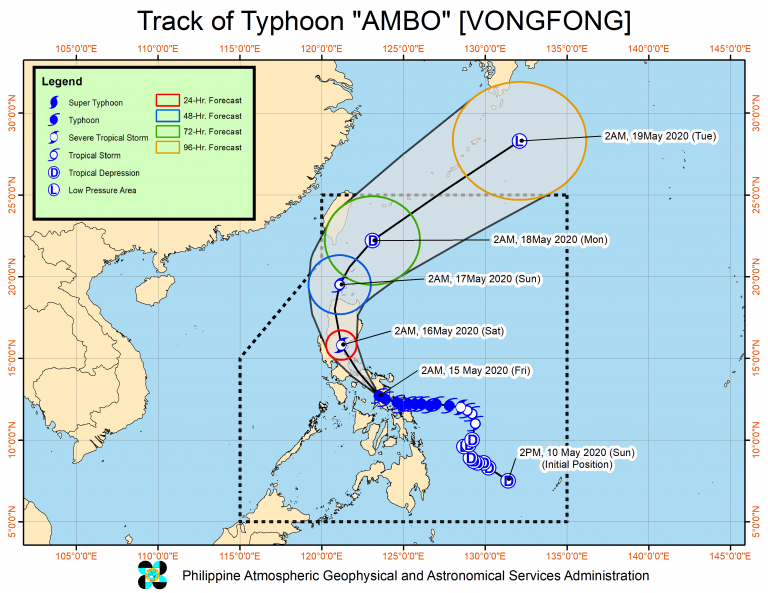 May 15 Pagasa weather update on Typhoon Ambo