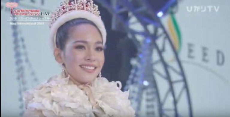 Miss Thailand is Miss International 2019