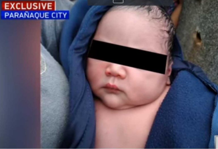New born baby girl abandoned in Parañaque