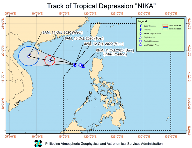 Nika to exit PAR by Monday - Pagasa