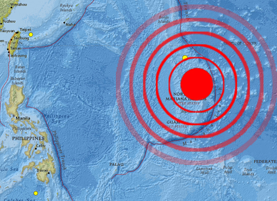 Northern Mariana Islands earthquake, Northern Mariana Islands