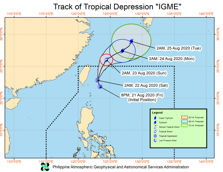 Pagasa update Tropical Depression Igme