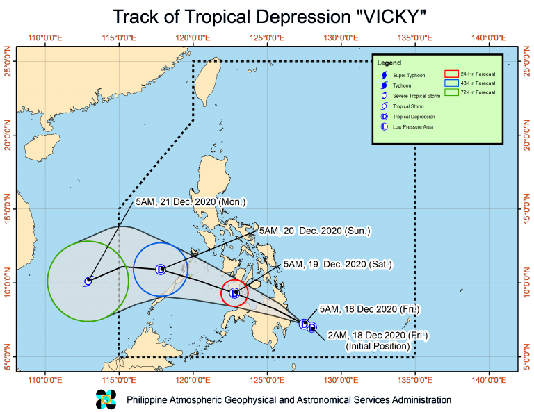 Pagasa update Tropical Depression Vicky
