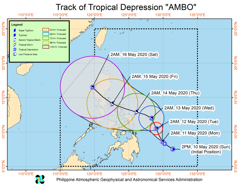 Pagasa weather today Tropical Depression Ambo updates