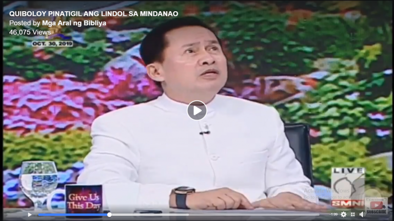 Pastor Quiboloy says he stopped the magnitude 6.6 earthquake