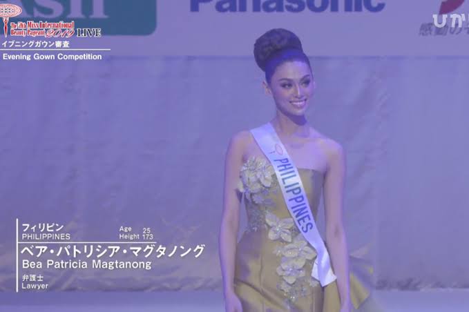 Patch Magtanong makes it to Miss International 2019 top 5