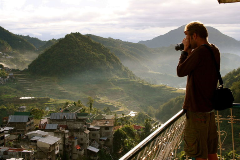 Photographer at Banaue Rice Terraces